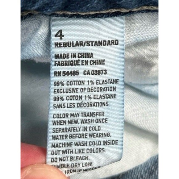 American Eagle Outfitters Boys Jean Stretch Button Fly Women’s Size 4 Regular - Picture 10 of 10